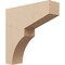 Ekena Millwork 4"W x 16"D x 16"H Thin Monterey Rough Cedar Woodgrain TimberThane Corbel, Primed Tan CORUR04X16X16MONRCPR - alternate 1